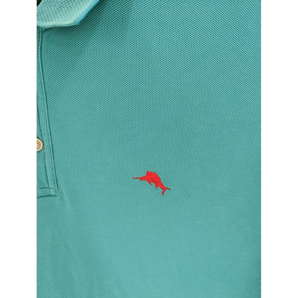 Tommy Bahama Supima Cotton Men's Teal Short Sleeve Marlin Polo Shirt, Size XL - Picture 6 of 9